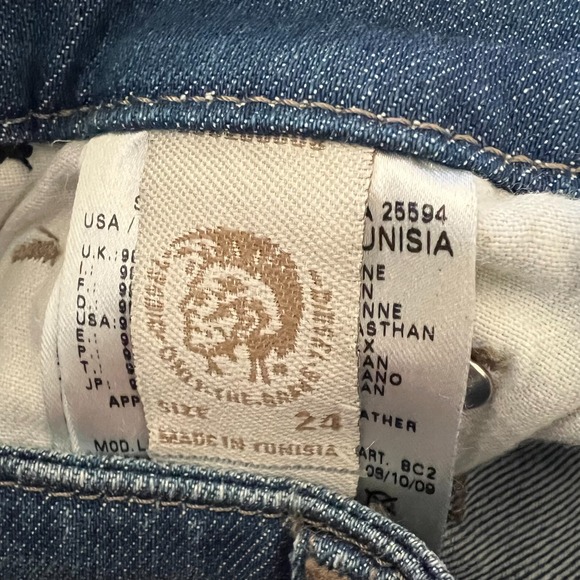 Diesel Louvely Stretch Jeans Wash‎ 008C2 Women's Size W24xL32 Vintage NWT - Picture 10 of 16